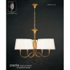 LAMP. PAOLA PINTURA ORO 6L 3 BRAZOS