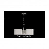 LAMP. EVE 3L CROMO-PANTALLA BLANCO ROTO